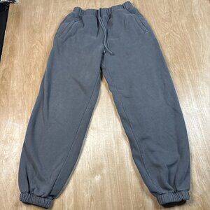 Abercrombie Fitch Women’s Jogger Pants Small Gray Drawstring Sweatpants Pull On